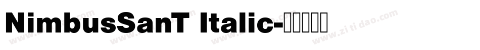 NimbusSanT Italic字体转换